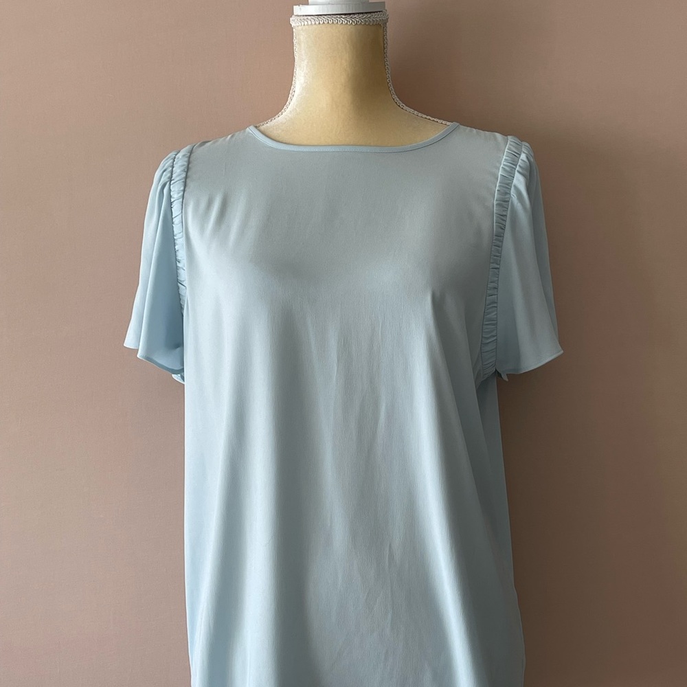 Loft, Ann Taylor Bundle of two blue women’s blouses size M-L - Picture 2 of 6